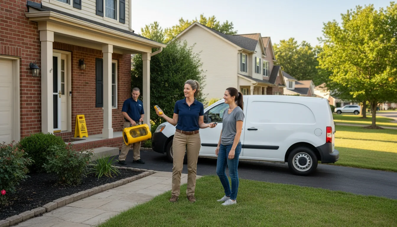 Water restoration image for Water Damage & Restoration Services in Cascade, IA